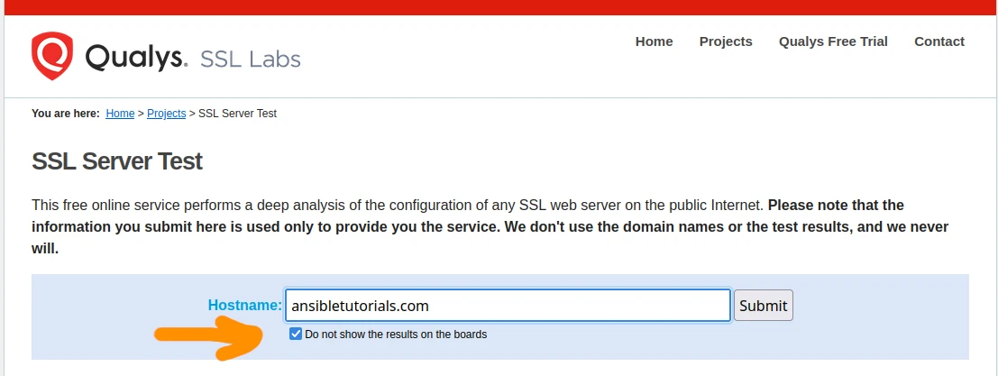 SSL Labs Screenshot